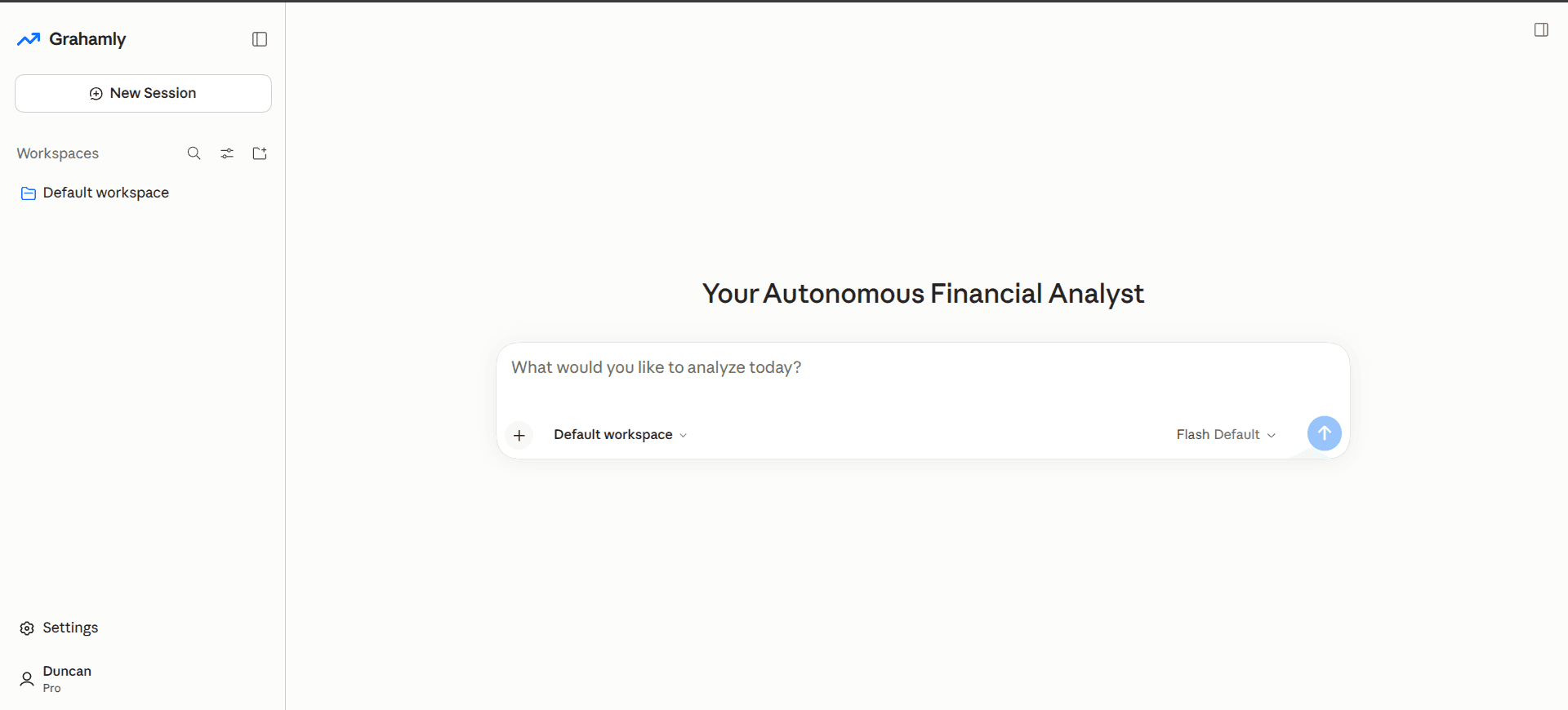 Grahamly Web Interface - Autonomous Financial Analyst in your browser